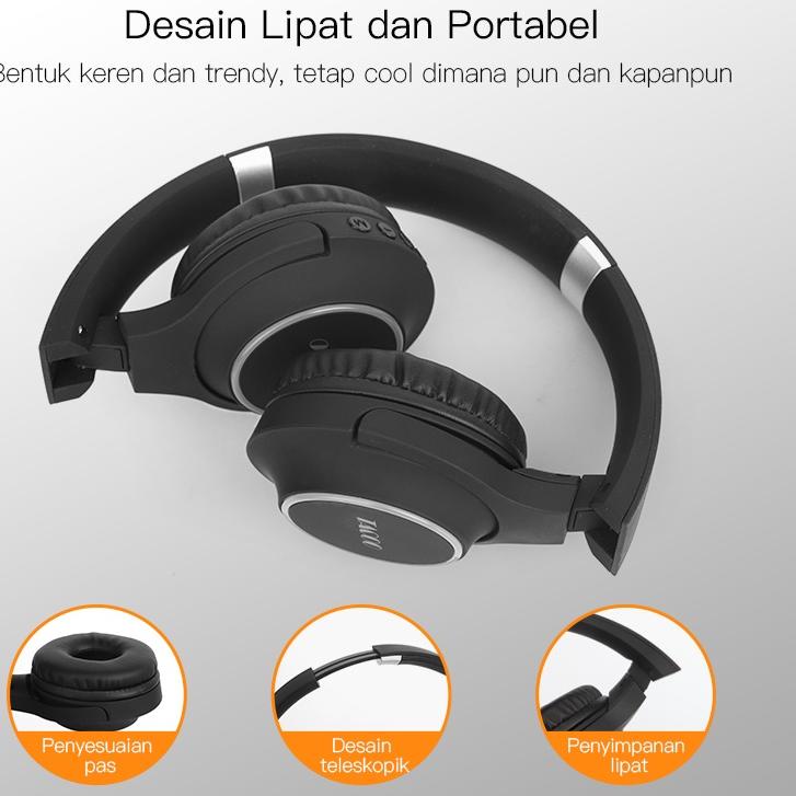 Murah Meriah TACOO Headphone Bluetooth Headset Bluetooth In-Ear Deep Bass Stereo + Nirkabel Hifi Ste