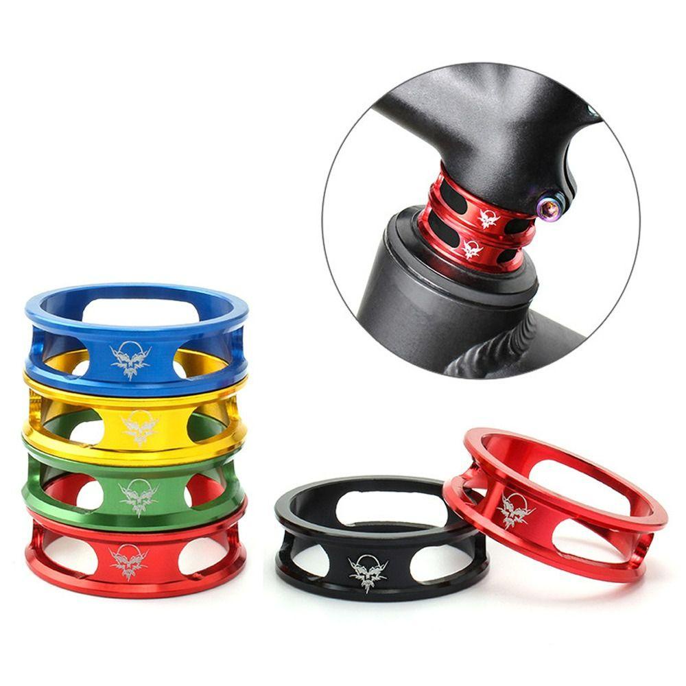 Lanfy Headset Sepeda Stem Spacer Bersepeda Paduan Aluminium Headset Stem Spacer Gigi Tetap Sepeda Garpu Depan Mesin Cuci Front Fork Washer Washer Fork Gasket