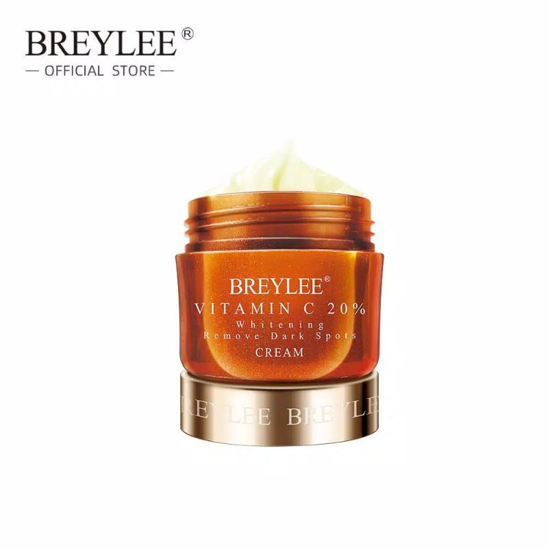 Breylee Vitamin C Pemutih 20% Krim Wajah Penghilang Bintik-Bintik Hitam 40g