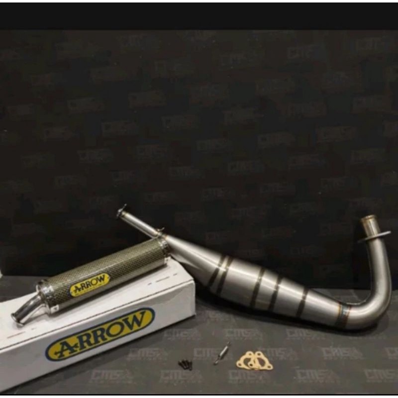 Knalpot Arrow Full systemtype kolong
original Italy
for yamaha rx king
carbon series
