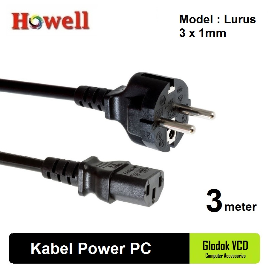 Howell Kabel Power PC / CPU 3 x 1mm 3M