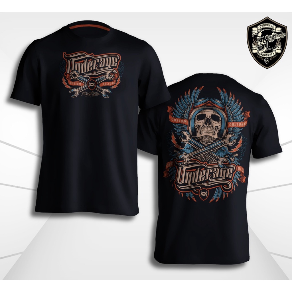 Underage T-Shirt Custom Culture Motorcycle2 | Kaos Motor
