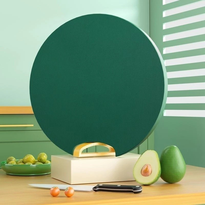 【GOGOMART】Talenan Bulat Anti Jamur / Tatakan Potong Buah Sayur Cutting Board 2in1