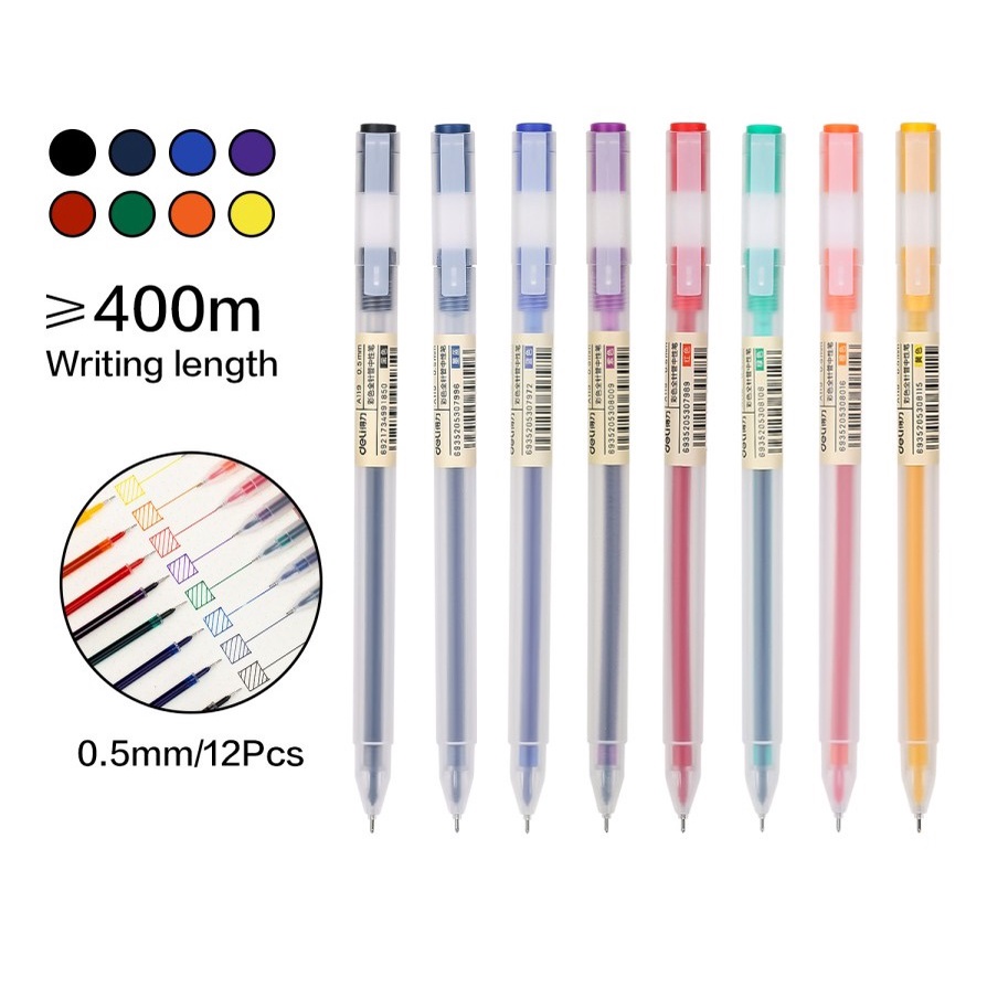 

Pulpen Gel Deli Needle Tip 0.5mm - A119