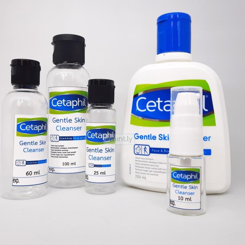 Terbaru 7DM70 SHARE Cetaphil Gentle &amp; Oily Skin Cleanser 10ml 20 ml 60 ml 100ml in jar bottle Sabun Facial Wash Pembersih Q56 Produk Keren