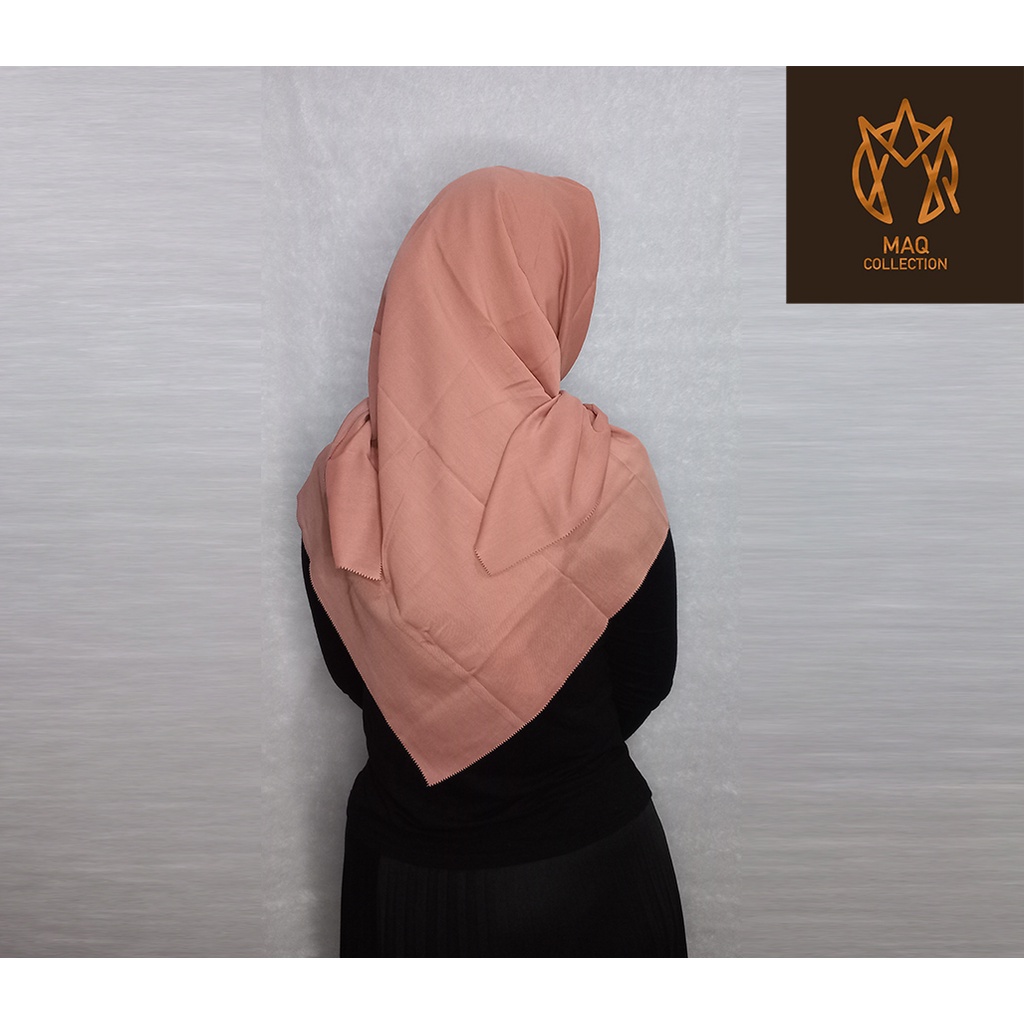 Hijab Segi Empat Laser Cut Polos / Jilbab Segi Empat Laser Cut Polos