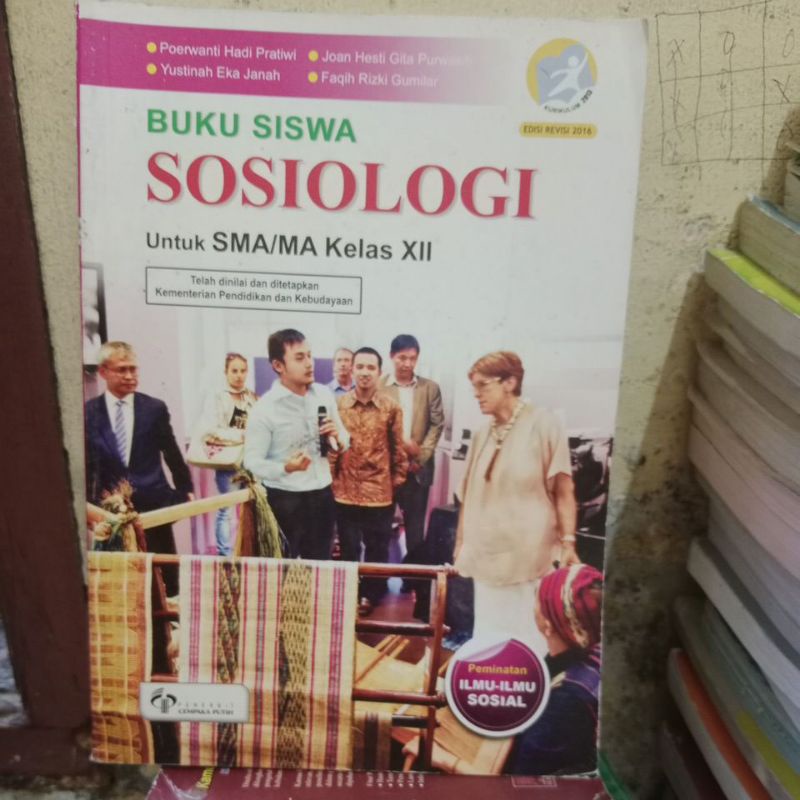 buku siswa sosiologi SMA kelas 3 Cempaka Putih