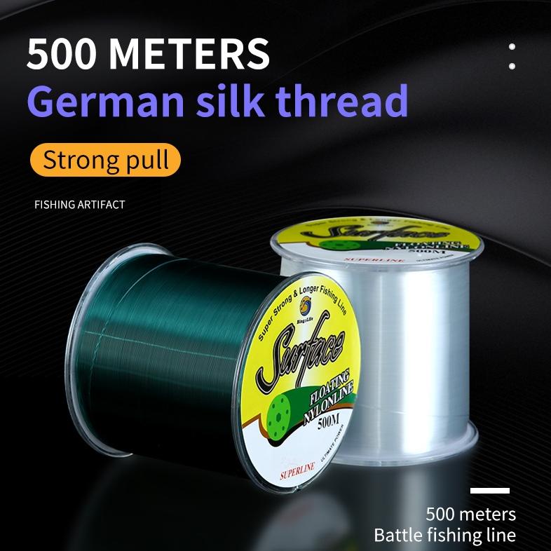 Jerman 500M Senar Pancing Jerman Senar Nilon Pancing Luya Senar Pancing Kuat Anti Keriting Senar Pan