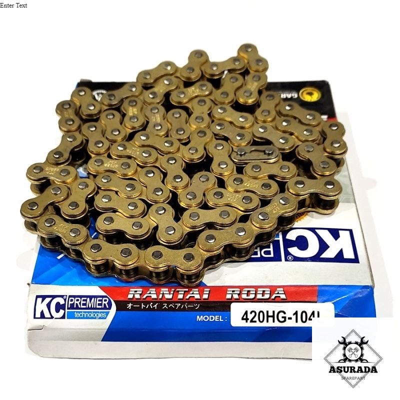 DISKON RANTAI RANTE GOLD MOTOR 420 H X 104 GRAND SUPRA X KARISMA ABSOLUTE REVO FI BLADE LAMA FIT NEW
