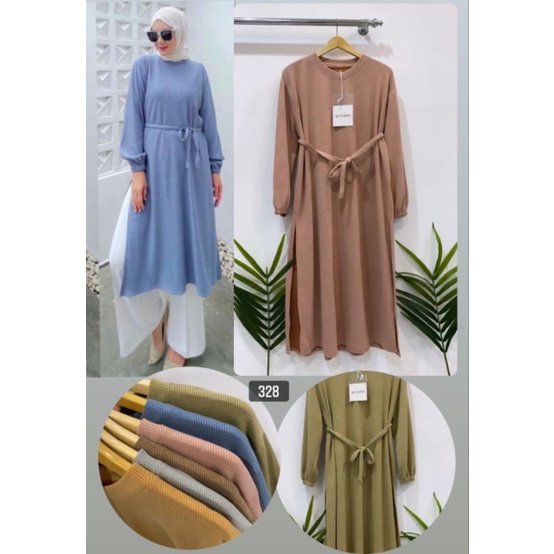 LONG TUNIK RAJUT BELAH PINGGIR TUNIK RAJUT OVERSIZE VIRAL