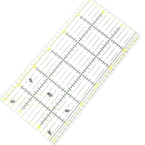 

[BISA COD] Penggaris Jahit - Quilting Ruler AC 30 - Penggaris Pola Jahit 15x30 CM