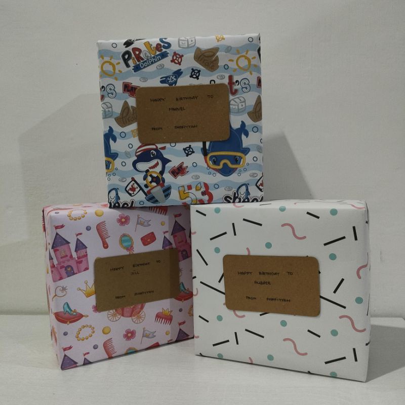 Kertas Kado / Tambahan Bungkus Packing Kado dan Ucapan