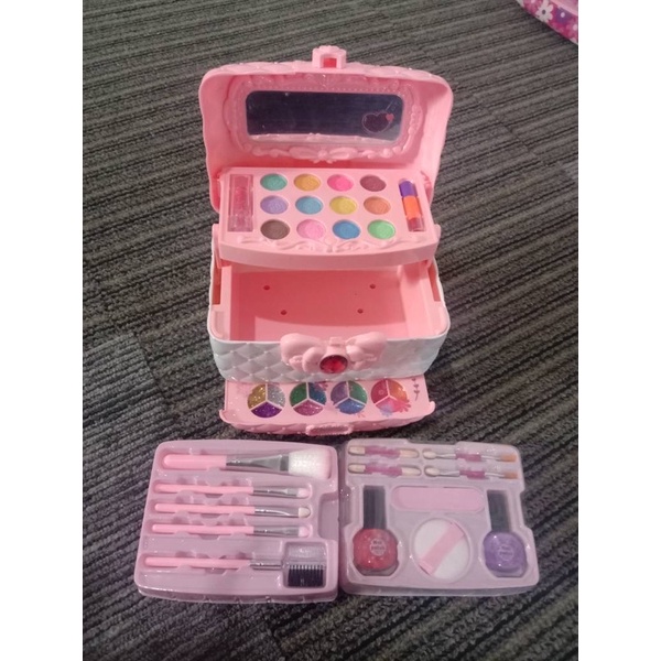 children make up bag pretend plays mainan dandan anak bentuk tas- kado anak cewek - kado anak perempuan 5 tahun - hadiah ultah cewek - kado ulang tahun anak cewek