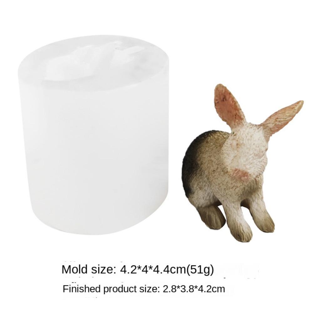 Solighter Easter Mold Craft DIY Animal Gypsum Kelinci Cetakan Silikon
