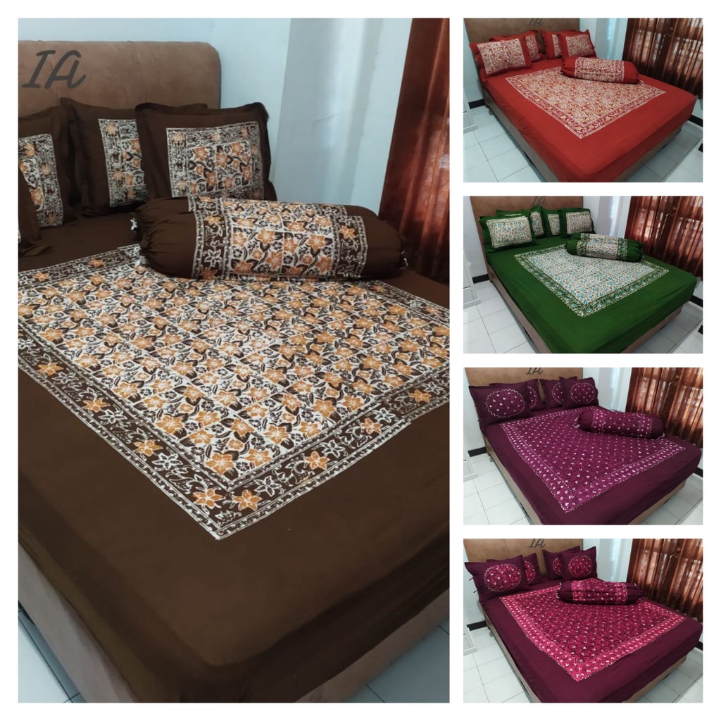 SPREI BATIK CAP | SPREI BATIK HALUS | SPREI UKURAN 180X200X20 | KING SIZE SPESIAL PAKAI KARET