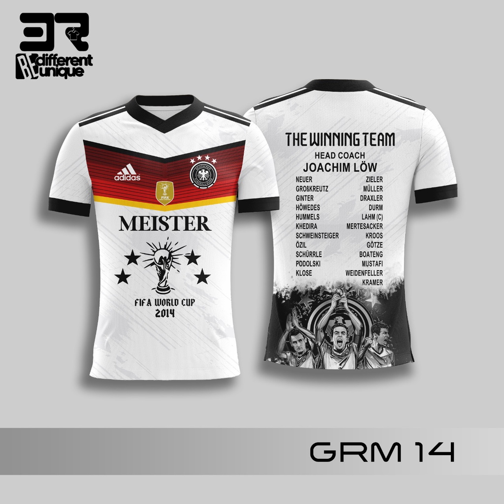 JERSEY FULL PRINTING DRYFIT WAVE FIFA WORLD CUP 2014 GERMANY THE WINNING TEAM