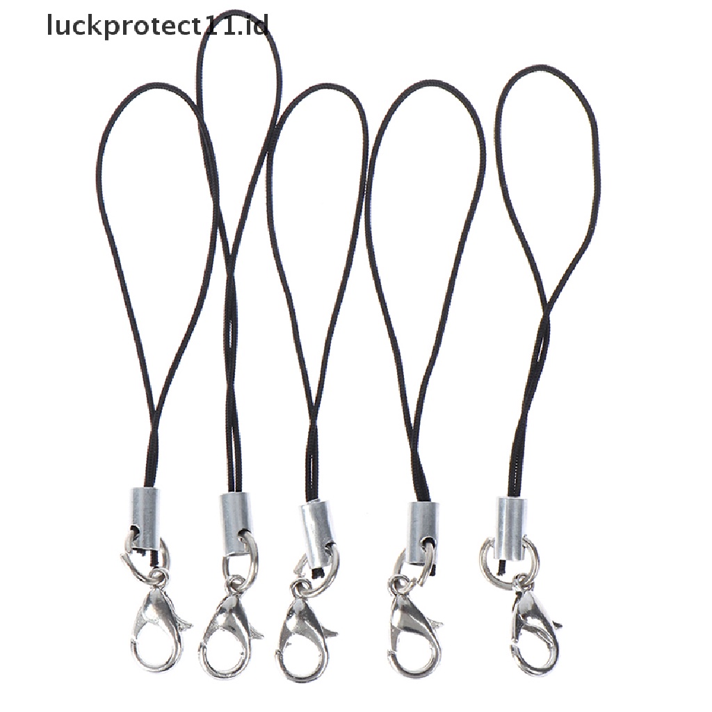 /Fashion Hot// Fashion// 10Pcs Lanyard Gantungan Kunci Untuk USB flash drive strap string black.