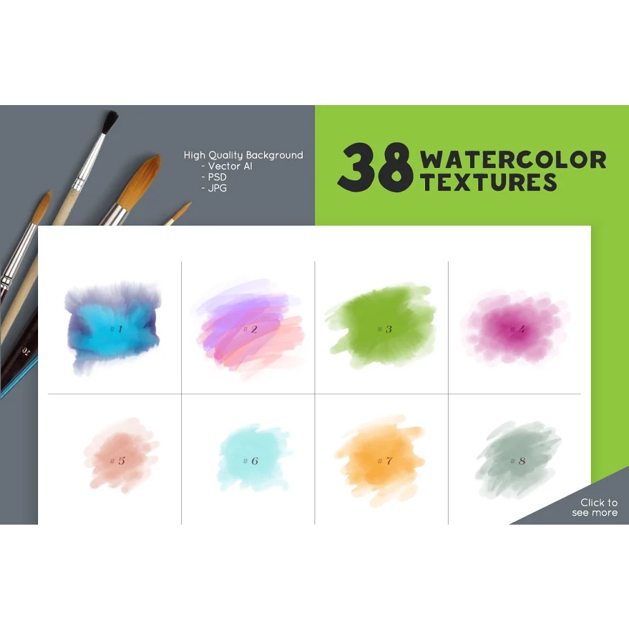 Watercolor Designelements Collection
