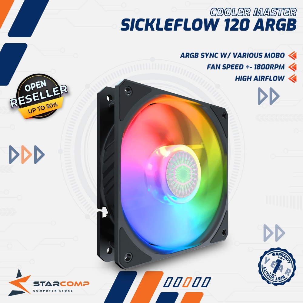 Cooler Master SickleFlow 120 ARGB Fan Case 120mm / 12cm Fan