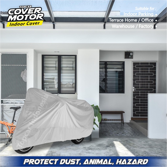 Cover Motor Honda Super Cub C125 Indoor Non-waterproof Sarung Motor Selimut Pelindung Body Baju Biker Mantel Jas Penutup by TOPCAR