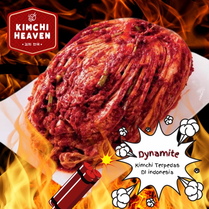 

Dynamite Kimchi 500G Kimchi Korea Terpedas Halal Hot Spicy Korean Food Tx0571