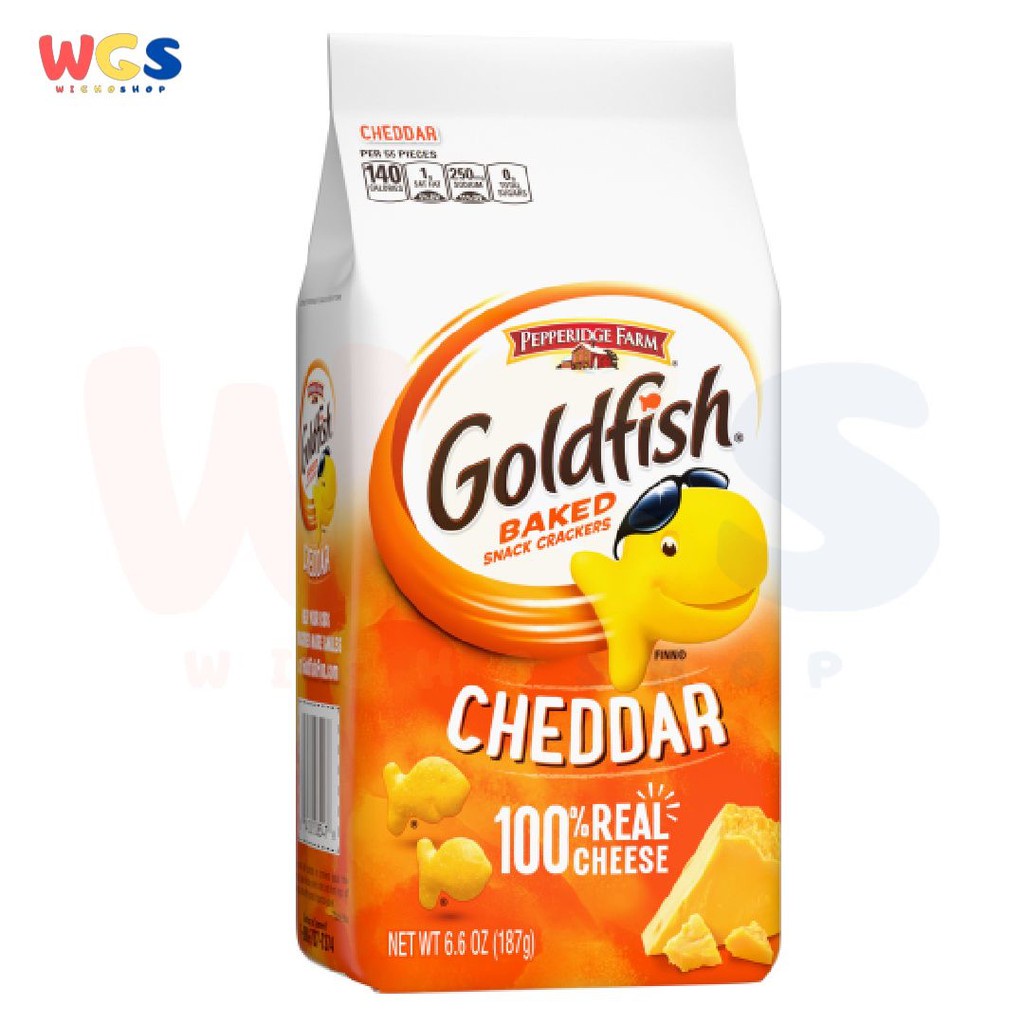 

Biskuit Pepperidge Farm Goldfish Baked Snack Crackers Cheddar Cheese 187g