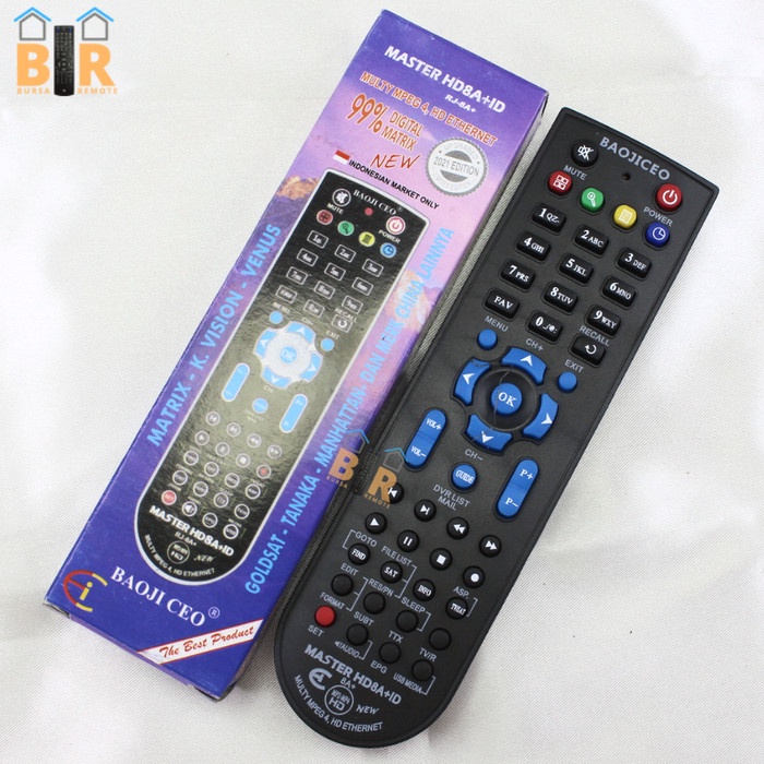 REMOT RECEIVER PARABOLA MULTI HD MPEG4 ETHERNET BAOJI HD8A+ID