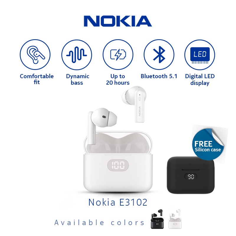 Nokia  E3102  Essential True Wireless Earphones TWS  Immersive sound