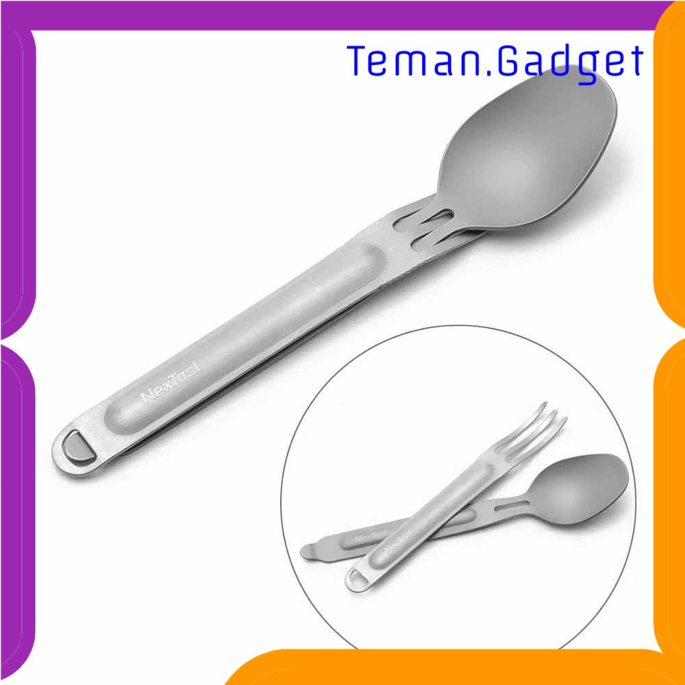 TG - DPR NexTool Sendok dan Garpu Camping Separable Portable Titanium - KT5525