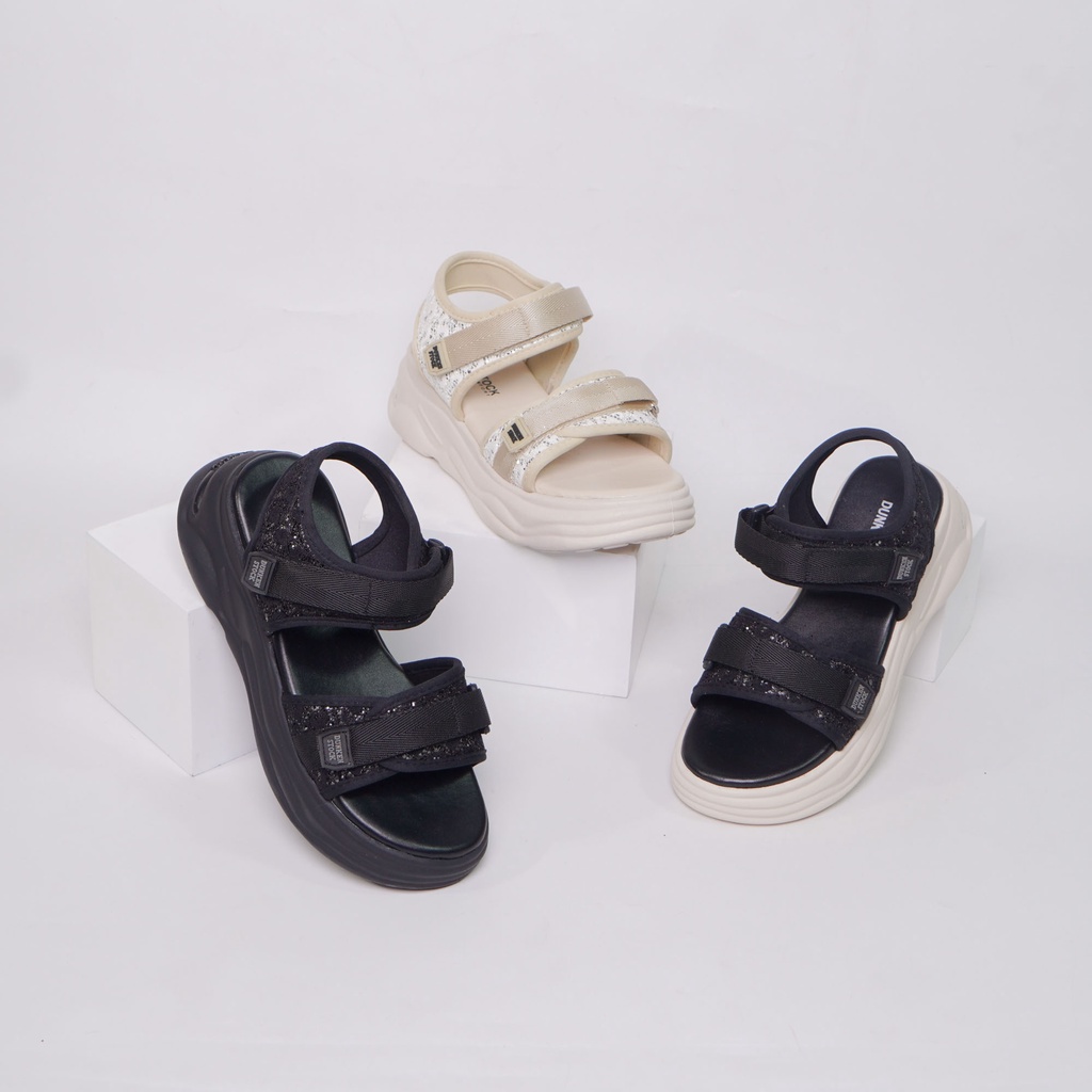 dunkenstock AGITHA Sandal wedges wanita sendal casual cewek model tali belakang