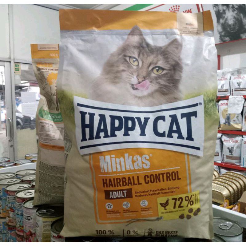 Happy Cat Minkas Hairball Control 4kg | makanan kucing dewasa happy cat