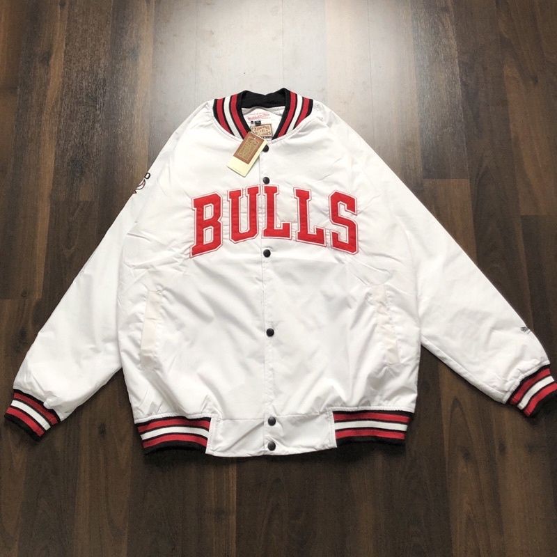 VARSITY JAKET CHICAGO BULLS MITCHELLS NESS FULLTAG &amp; LABEL