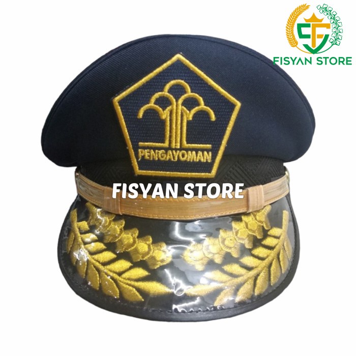 Topi Pet Pengayoman | Pet Kemenkumham | Topi Pet Lapas Gol 4C 4D 4E