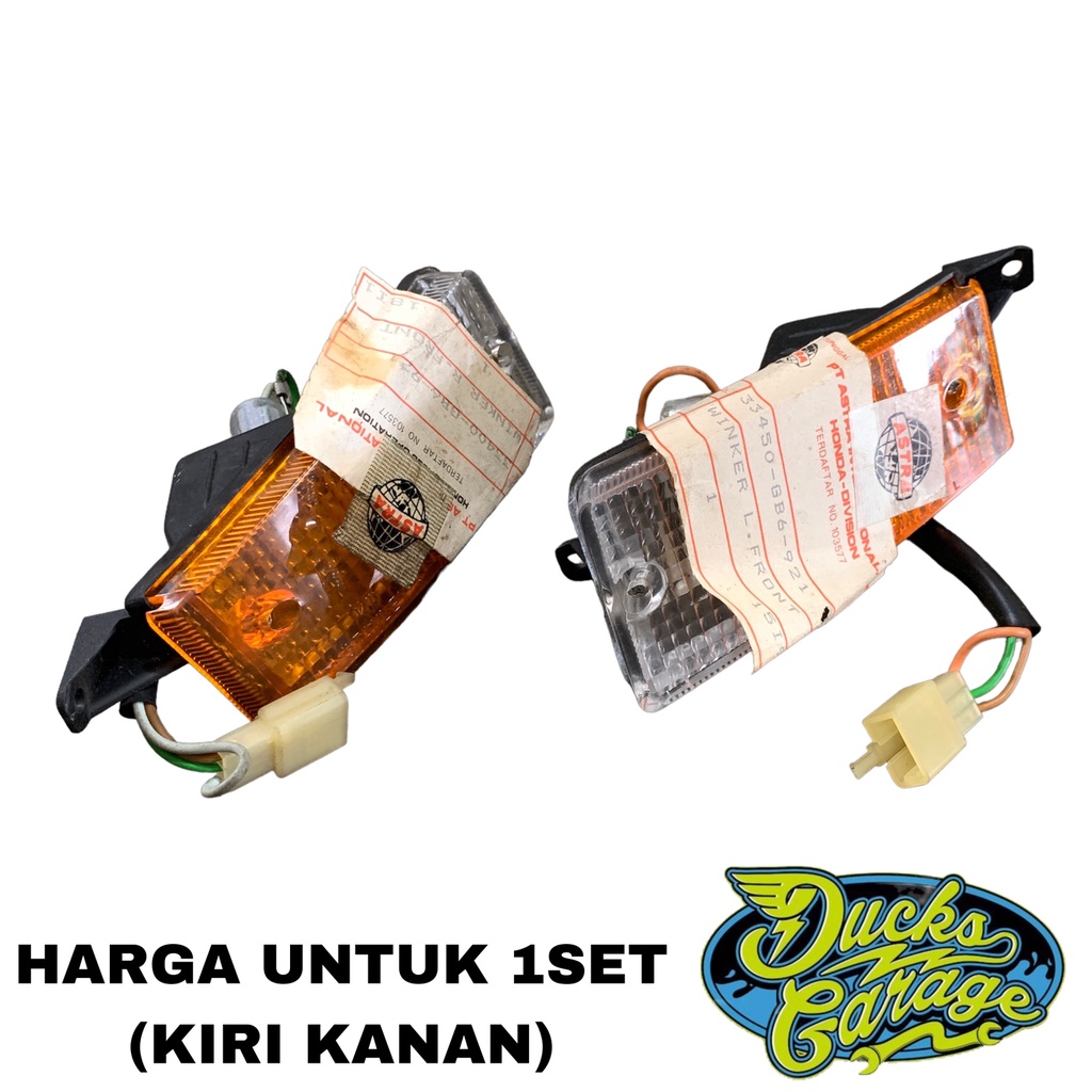 lampu sein depan assy honda astrea 800 asdap original