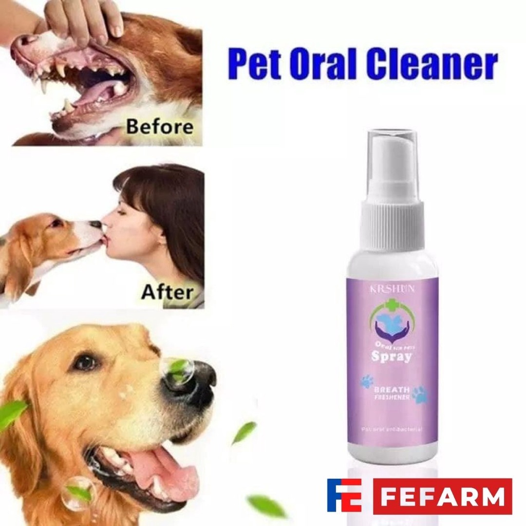 Obat Sariawan Bau Mulut Liur Berlebih Kucing Anjing FEFARM
