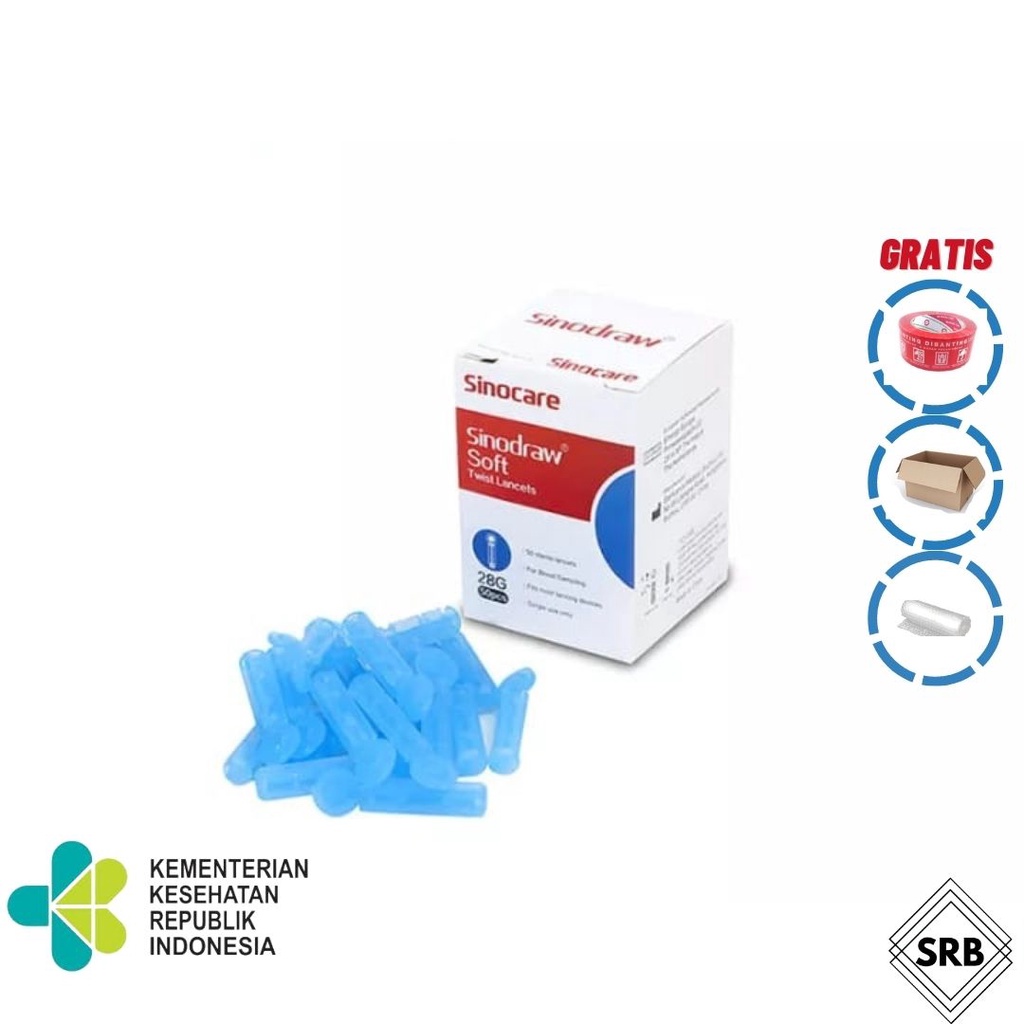 SINOCARE Sinodraw Blood Lancet 28G (50 pcs)