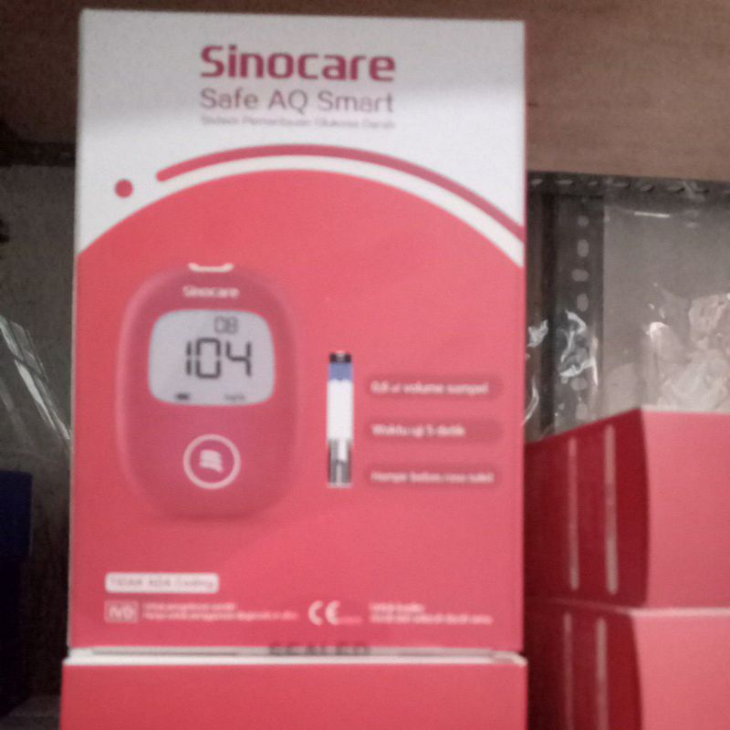 Sinocare Safe AQ Smart Alat Cek Gula Darah Paket Lengkap