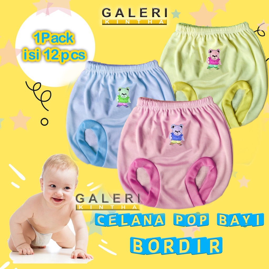 Celana Bayi Pop Kacamata Kodok Laki laki Newborn Lusinan