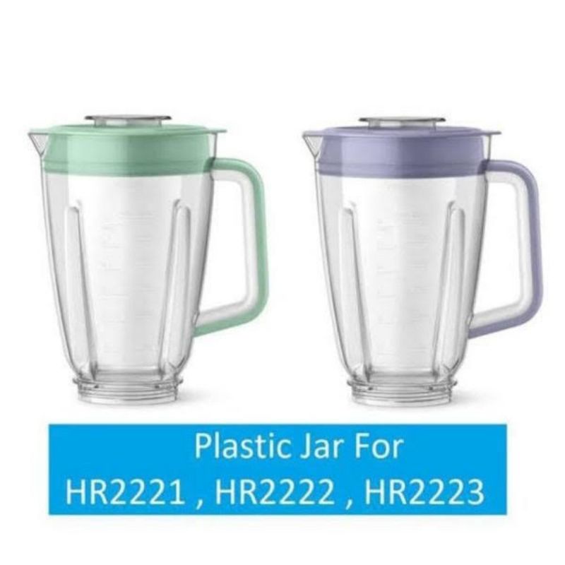 JAR PLASTIK HR3213 / HR 3213 ORIGINAL UNTUK BLENDER HR2221 / HR2222 / HR2223