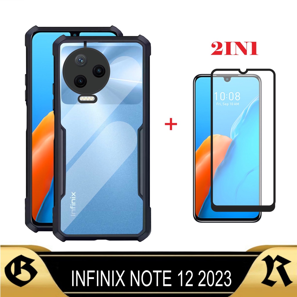 Case Fusion Infinix Note 12 2023 INFINIX HOT 20S Softcase Premium Full Cover Body Hardcas Silikon Terbaru Handphone Bonus Tempered Glass Layar