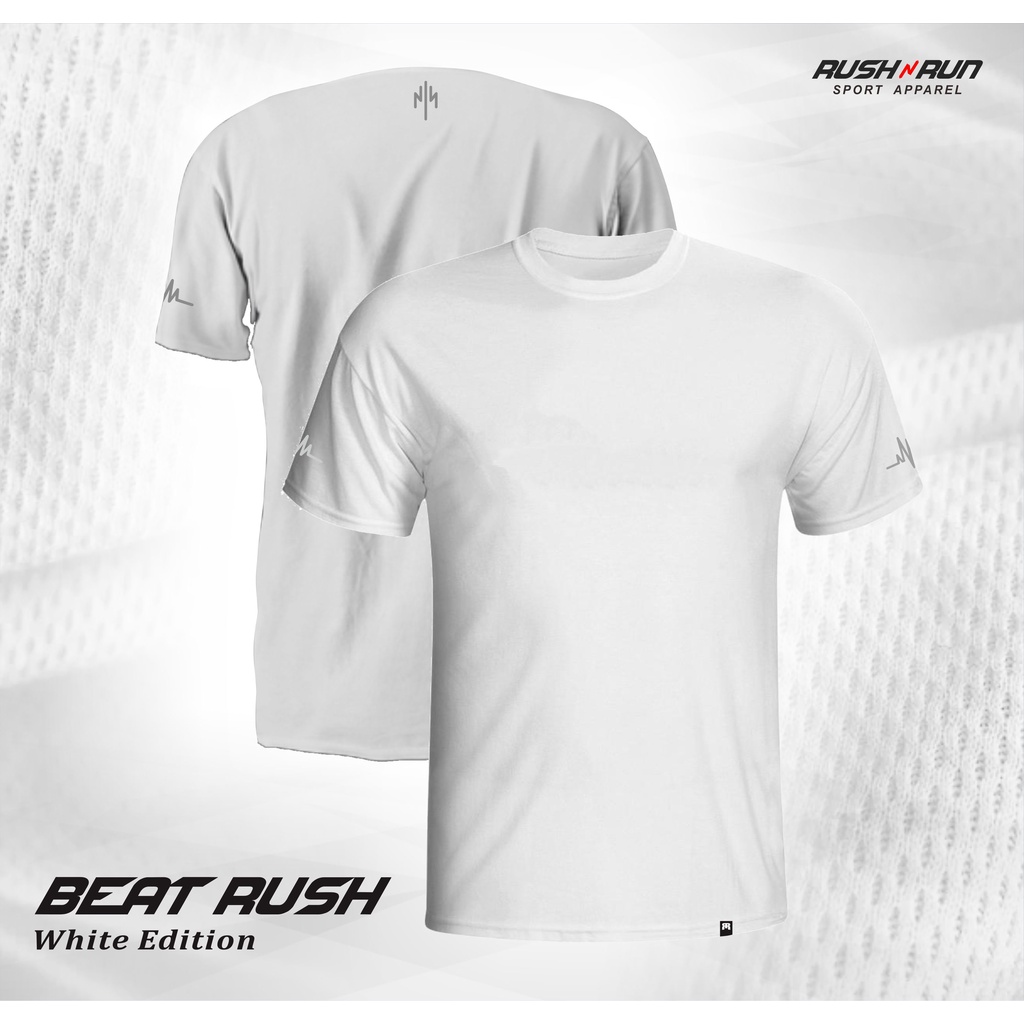 Jual Beat Rush Baju Kaos Olahraga Pria Lengan Pendek Bahan Dryfit Dry Fit Running Lari Volly