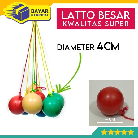Mainan Latto Lato BESAR JUMBO 4CM Etek Tok Tik Tek Tek Viral Jadul Kwalitas Super