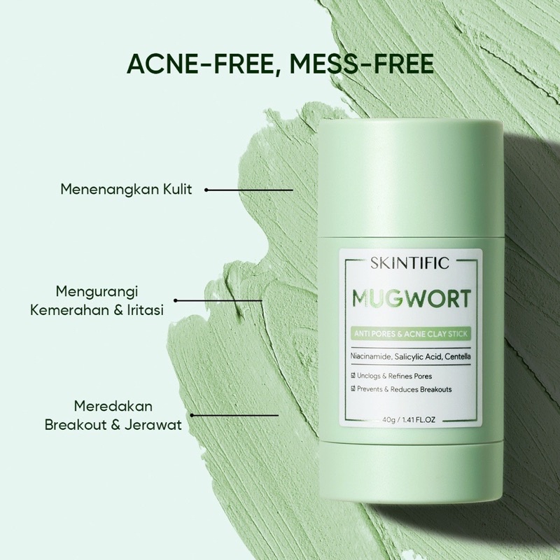 Skintific Mugwort Acne Clay Stick