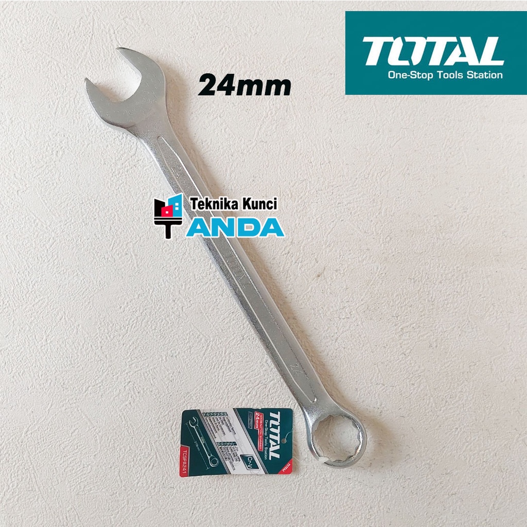 Kunci Pas Ring 24 TOTAL - Kunci Pas 24 - Kunci Ring 24mm - TCSPA241 Combination Spanner 24 mm