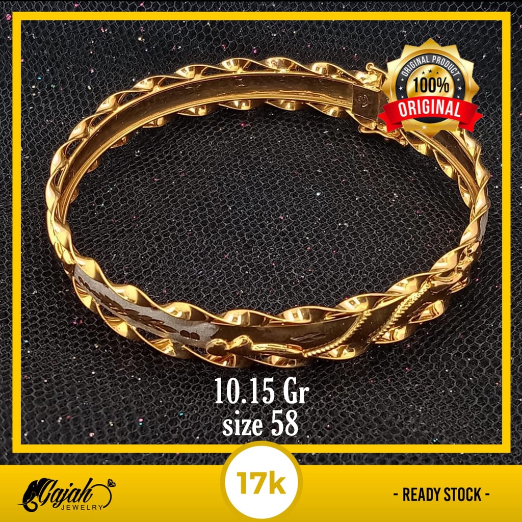 Gelang emas 17K - 10.15 g kadar 750 - 4051