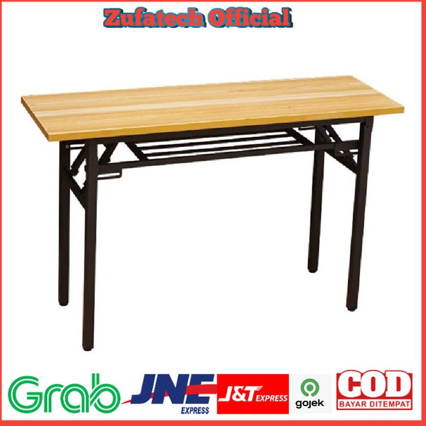 TaffHOME Meja Kayu Belajar Laptop Lipat Foldable Desk Model Single/Double layer