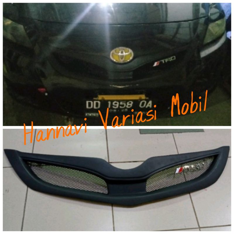 Grill modif new vios TRD gen 2 2007 2008 2009 2010 2011 2012 batman Gril