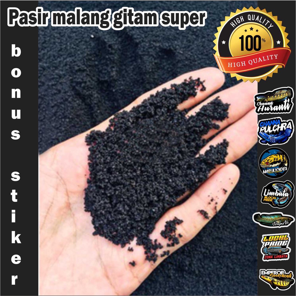 Pasir malang hitam halus / Pasmal hitam halus 0.5 / Pasir malang hitam halus 0.5 / Pasmal hitam 0.5 1kg