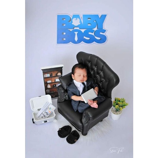 kostum baby bos properti foto bayi newborn