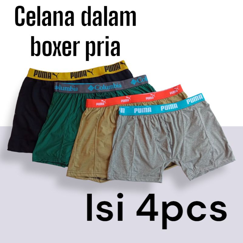 celana dalam pria boxer Isi 4//5//6pcs